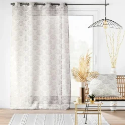 Voilage œillets (140 x 240 cm) Majestia Blanc