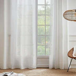 Voilage œillets (140 x 280 cm) Maël Blanc