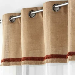 Voilage œillets (140 x 240 cm) Malory Terracotta