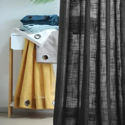 Voilage œillets (135 x 260 cm) Ontario Noir