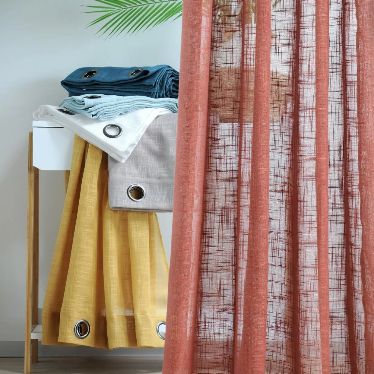 Voilage œillets (135 x 260 cm) Ontario Blanc