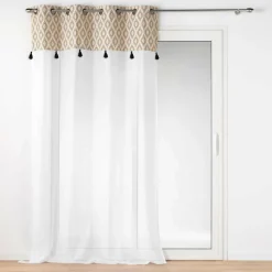 Voilage œillets (140 x 240 cm) Oricia Ecru