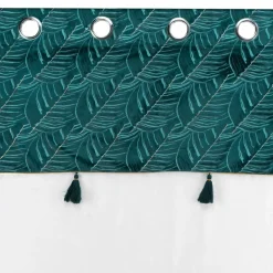 Voilage œillets (140 x 240 cm) Palmina Bleu canard