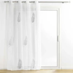 Voilage œillets (140 x 240 cm) Palmeor Argent
