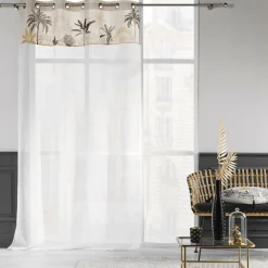 Voilage œillets (140 x 240 cm) Papaya Ecru