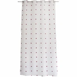 Voilage œillets (140 x 240 cm) Pointia Bordeaux
