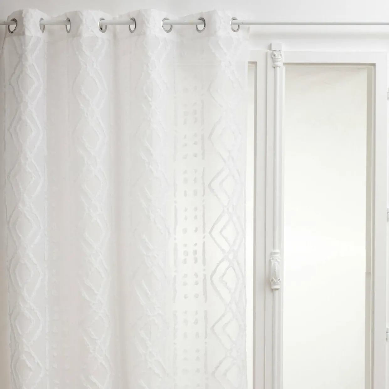 Voilage œillets (140 x 240 cm) Salma Blanc