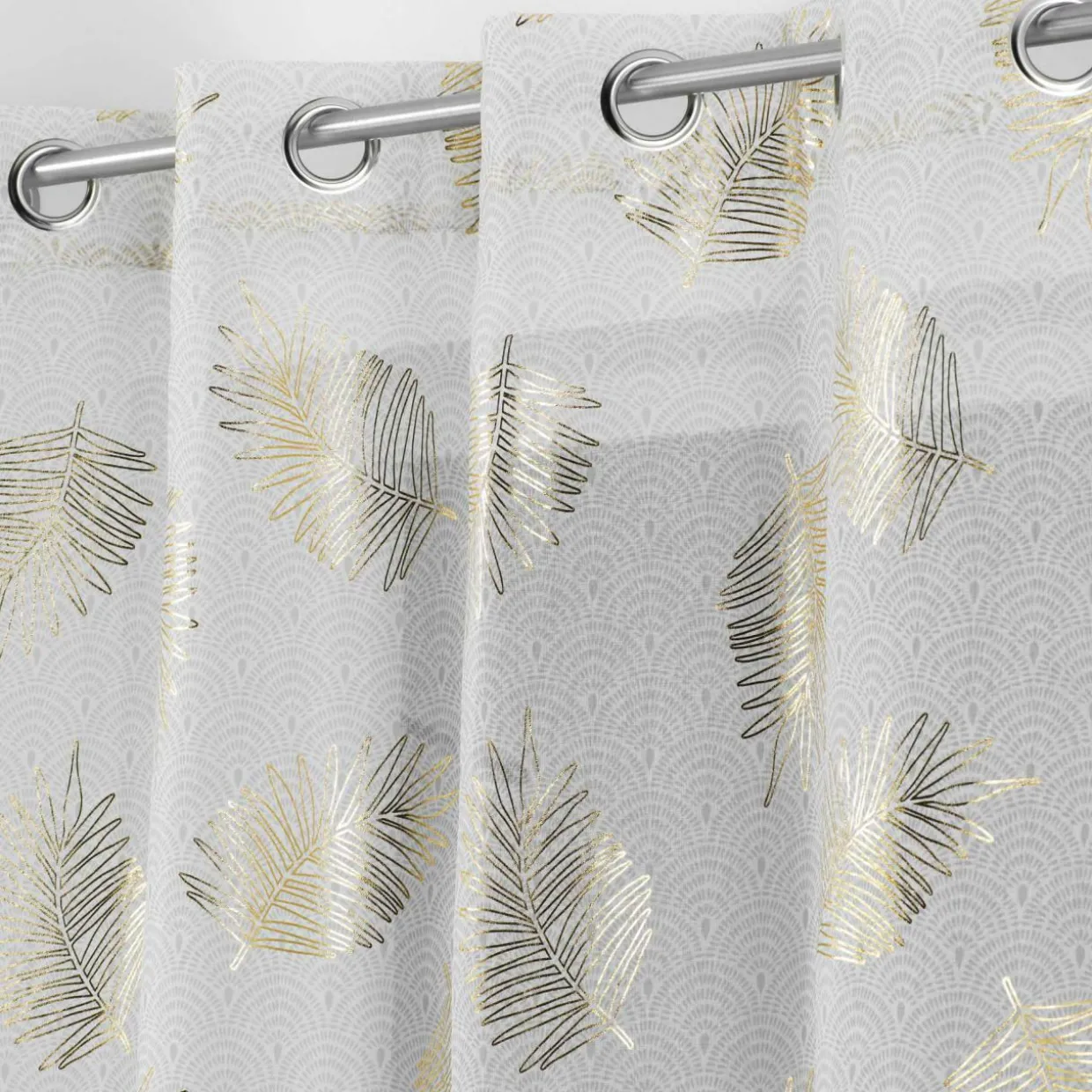 Voilage œillets (140 x 240 cm) Sunny Gold Or