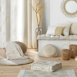 Voilage œillets (140 x 240 cm) Sunny Gold Or