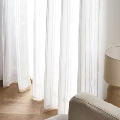 Voilage œillets (140 x 280 cm) Théo Blanc