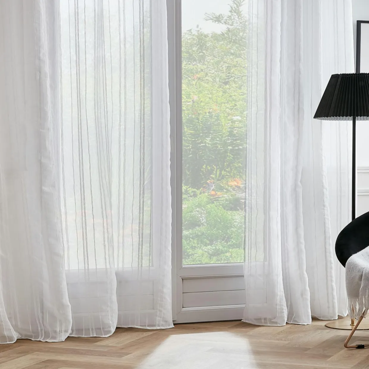 Voilage œillets (140 x 280 cm) Théo Blanc