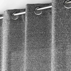 Voilage œillets effet lainage (140 x 240 cm) Loulaine Noir