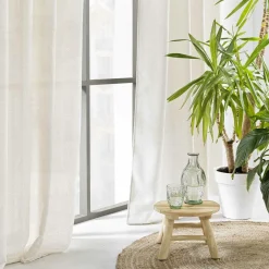 Voilage œillets effet lainage (140 x 240 cm) Loulaine Beige