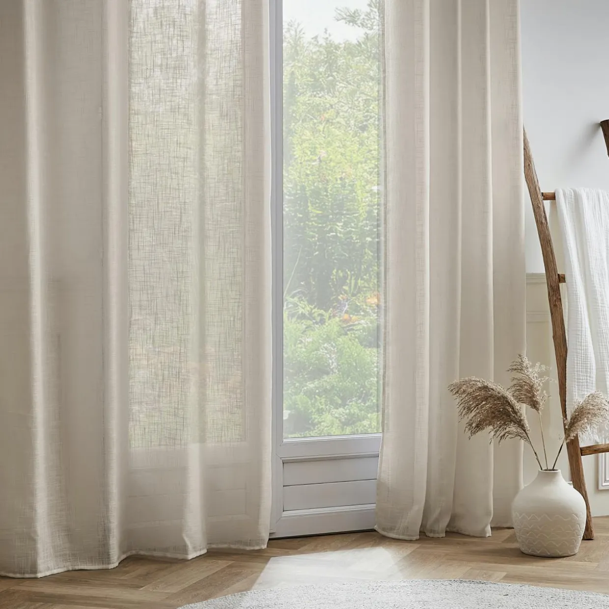 Voilage œillets effet lin (140 x 240 cm) Robin Beige