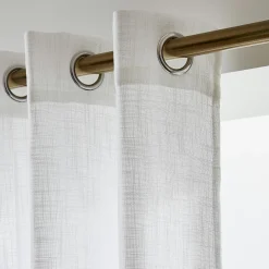 Voilage œillets effet lin (180 x 240 cm) Robin Blanc