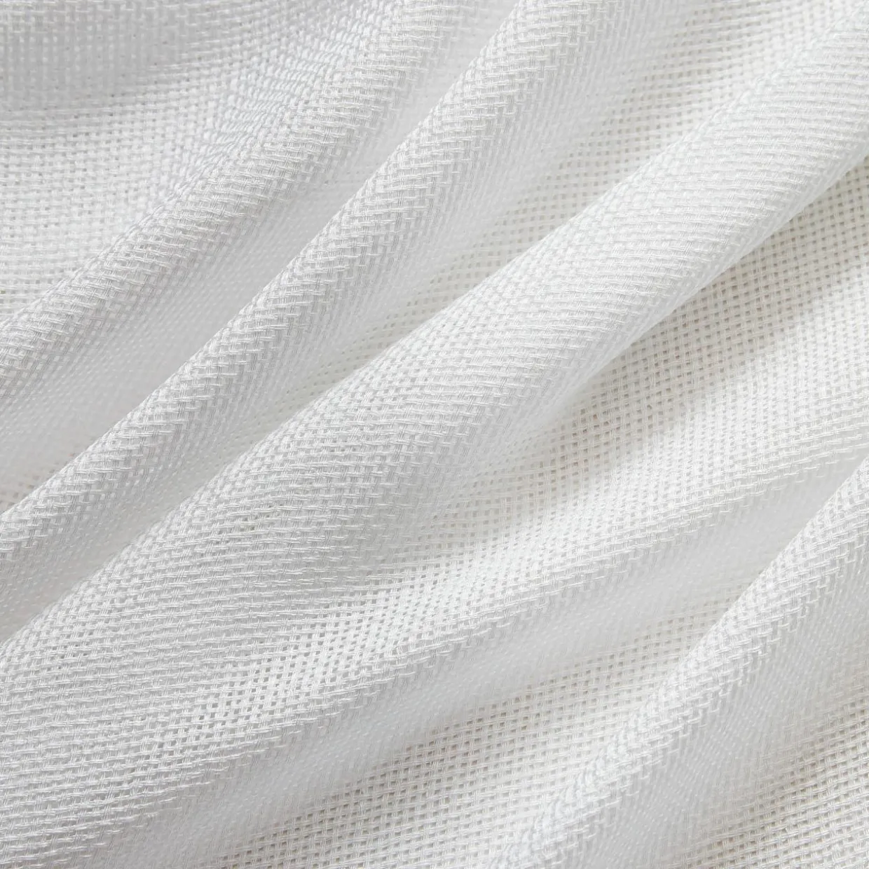 Voilage œillets effet lin (140 x 280 cm) Luca Blanc