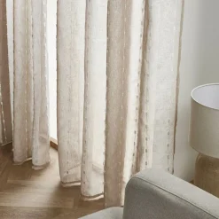 Voilage œillets pompons (140 x 280 cm) Axel Beige