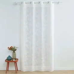 Voilage tissé (140 x 280 cm) Karla Blanc
